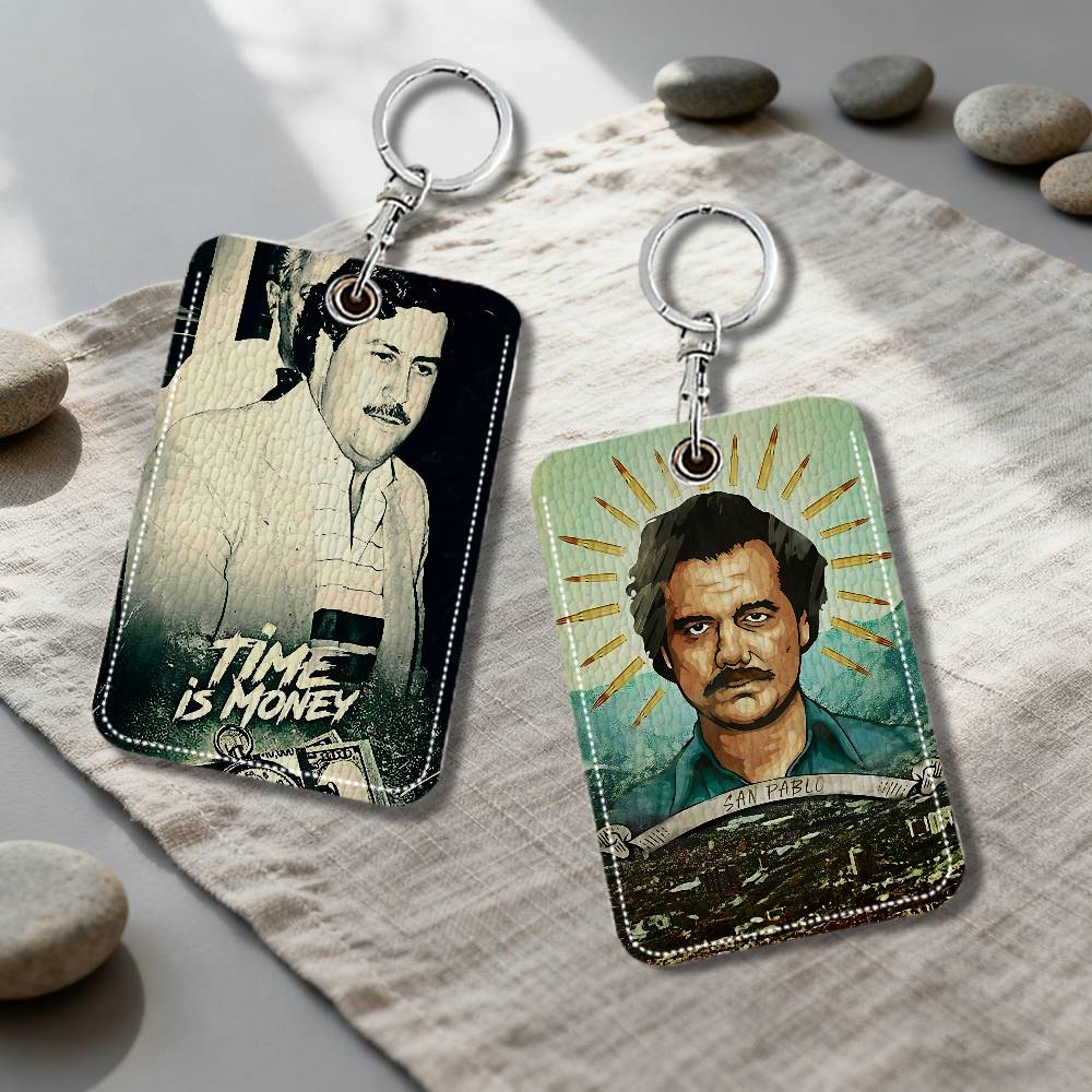 Card Index Box - N-Narcos P-PABLO E-ESCOBAR Kaarthouder Sleutelhanger Sleutelring