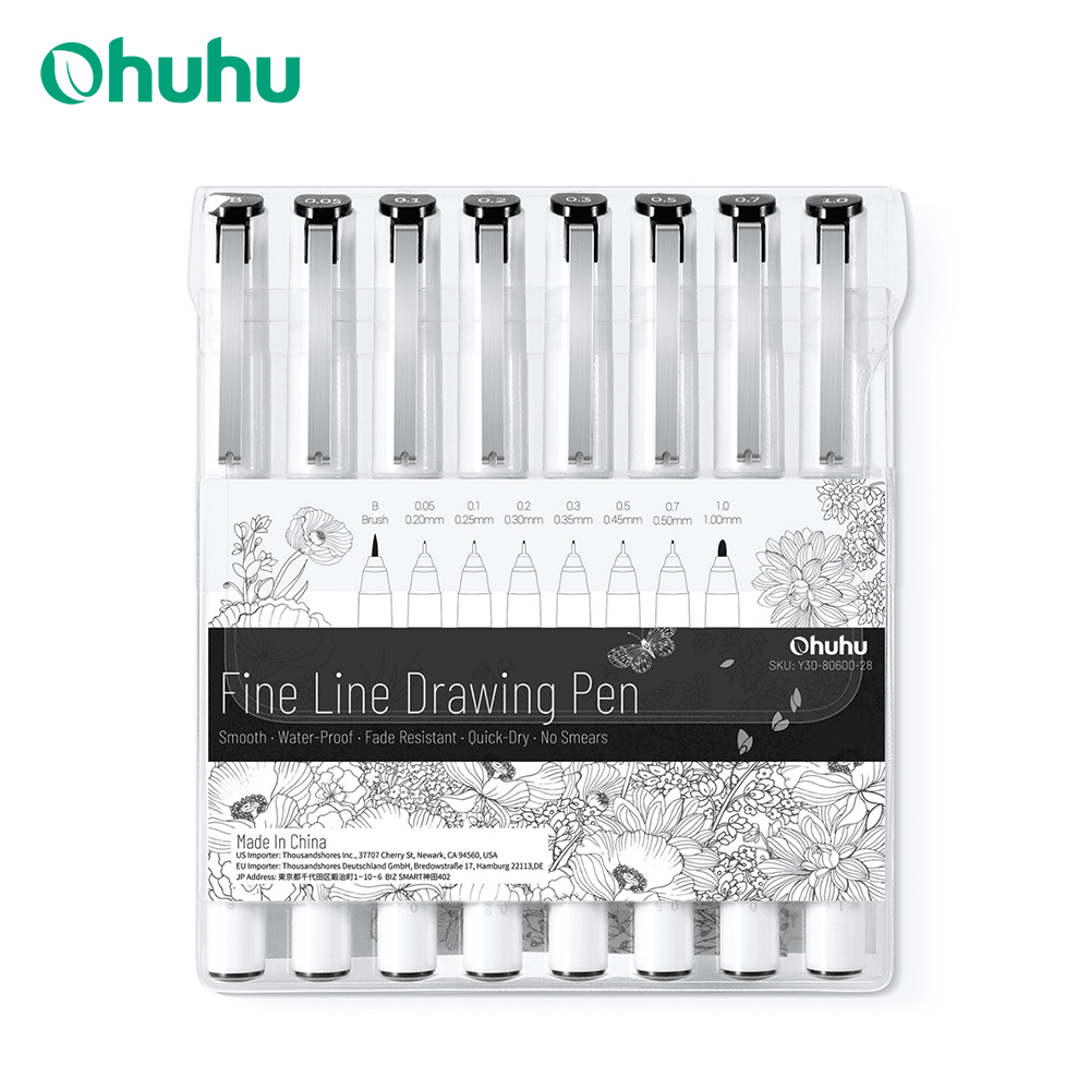 Copic Marker Sketch - Ohuhu Micro Pen Fineliner Tekenpennen 8-pack