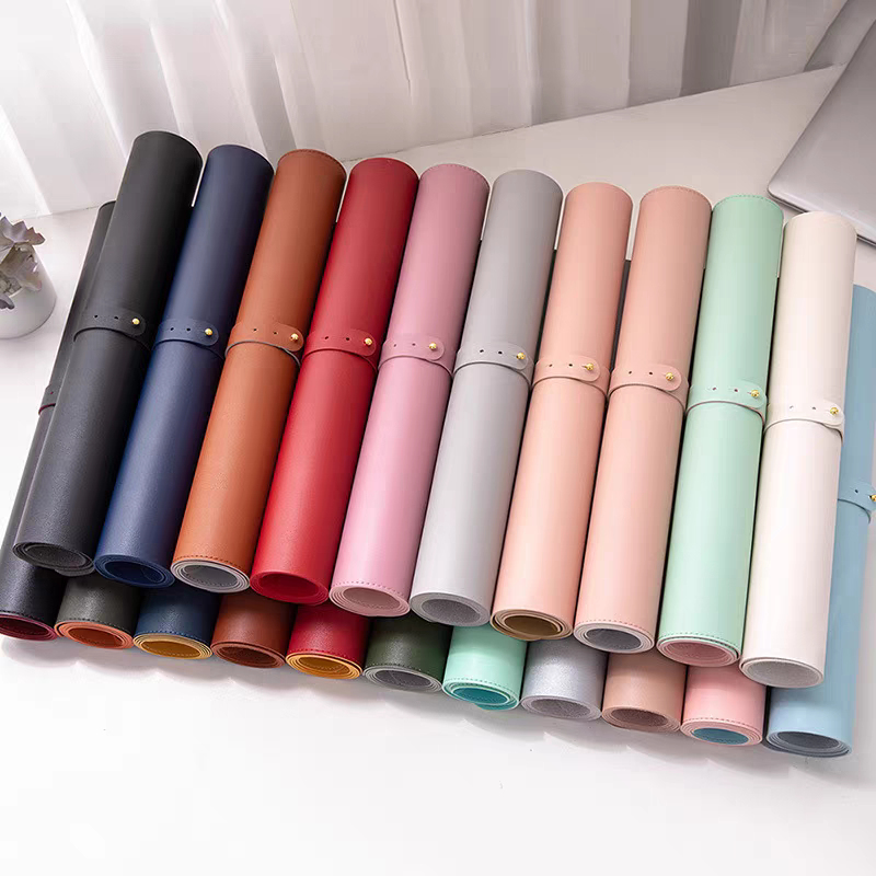 Leather Desk Pad - Zachte, opvouwbare tafelmat – waterdicht, krasbestendig,
