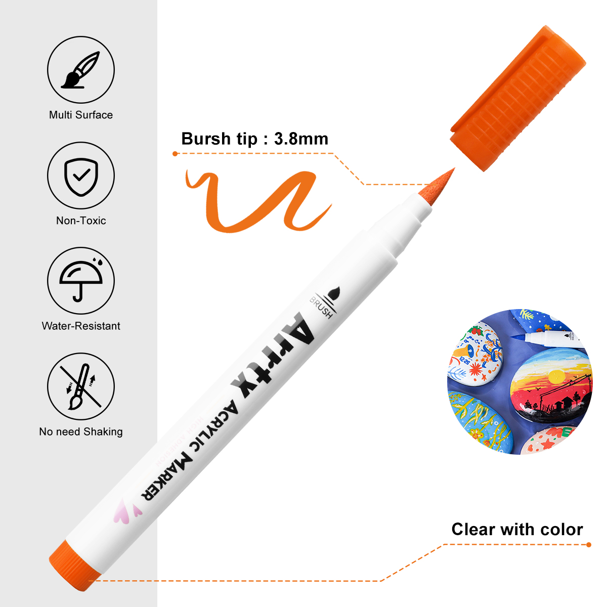 Arrtx 30-kleuren acrylmaker, e - Copic Marker Classic recensie en prijs